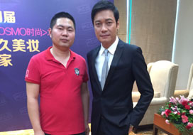 广州奇亿与明星合影